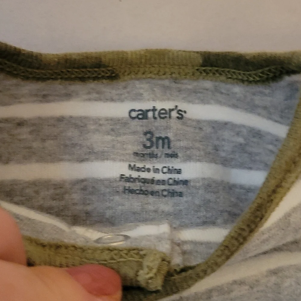 Carter's Crocodile Camo Romper